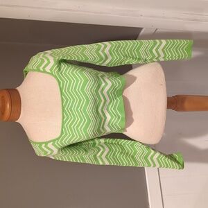 Neon green cropped shirt